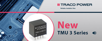 Az első 3 W-os DC/DC TracoPower konverterek SIP-4 tokban