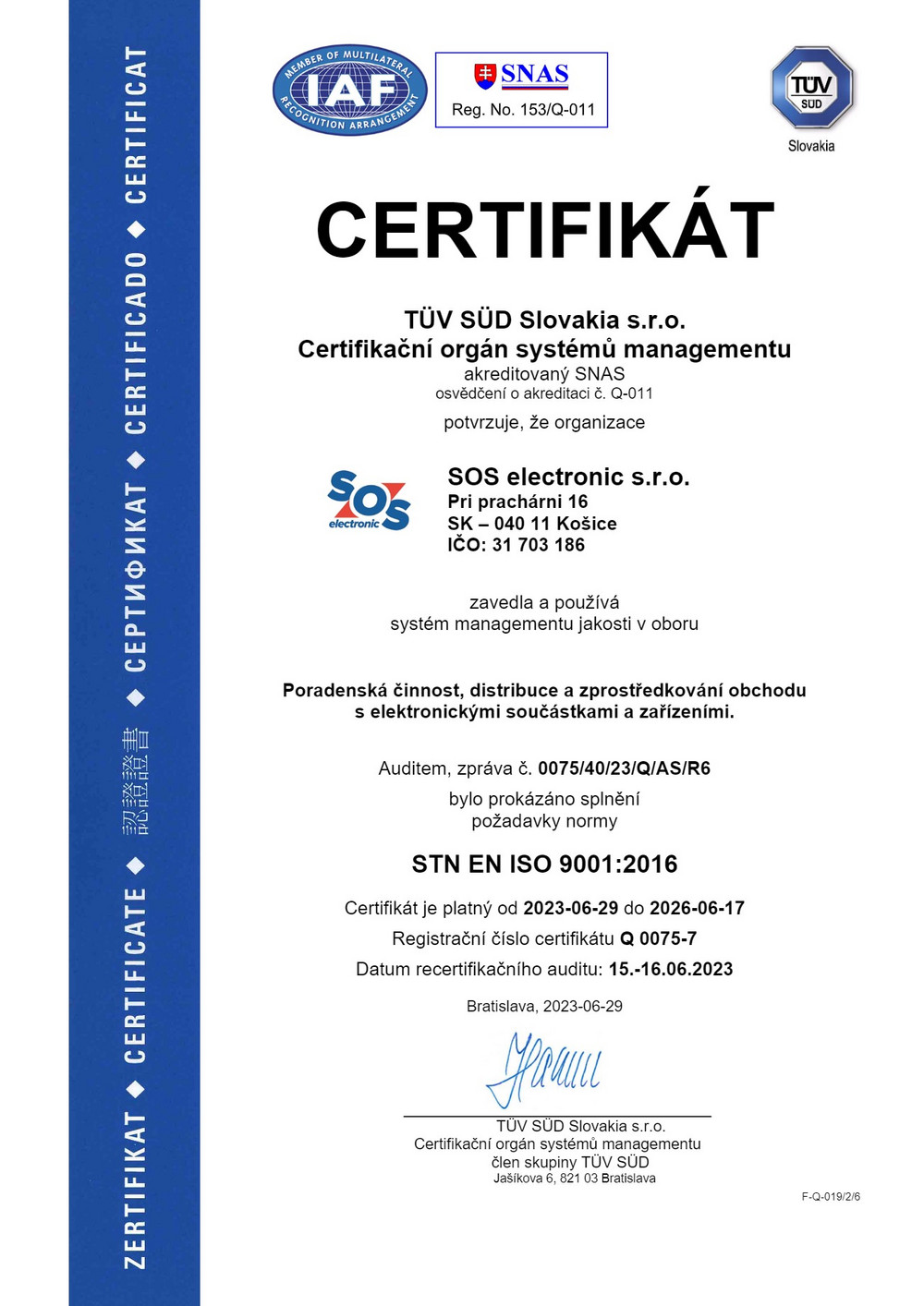 Certifikát ISO 9001 pre nás znamená viac ako len dodržiavanie predpisov