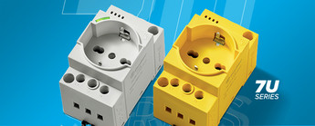 Finder 7U. Presa elettrica da quadro di distribuzione