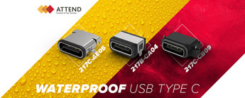 USB-C Attend Connector for PCB with IP68 Reliably Protects Your Application