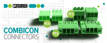 3 Solutions for Reliable and Safe Transfer of Up to 40 A: COMBICON Terminal Blocks by Phoenix Contact