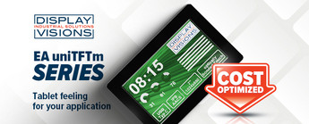 uniTFTm070 di Display Visions: soluzione HMI tutto in uno per una rapida integrazione