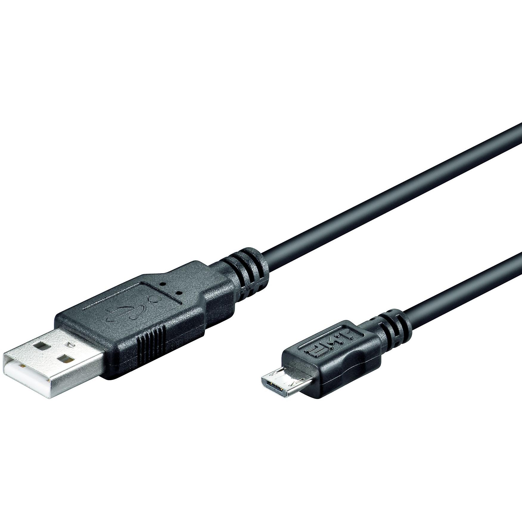 USB-AM/B-Micro 0,6M, VARIOUS Kabel Computer USB2.0