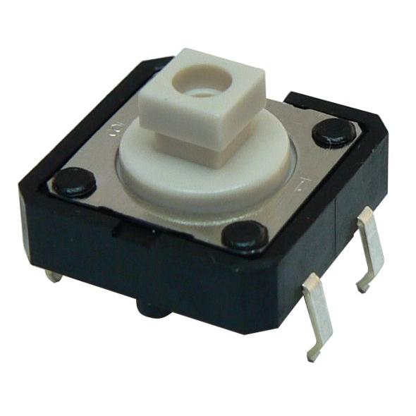 Biltron 🟢 Interruptor táctil Omron B3F-4050 de émbolo, 12x12x7.3mm